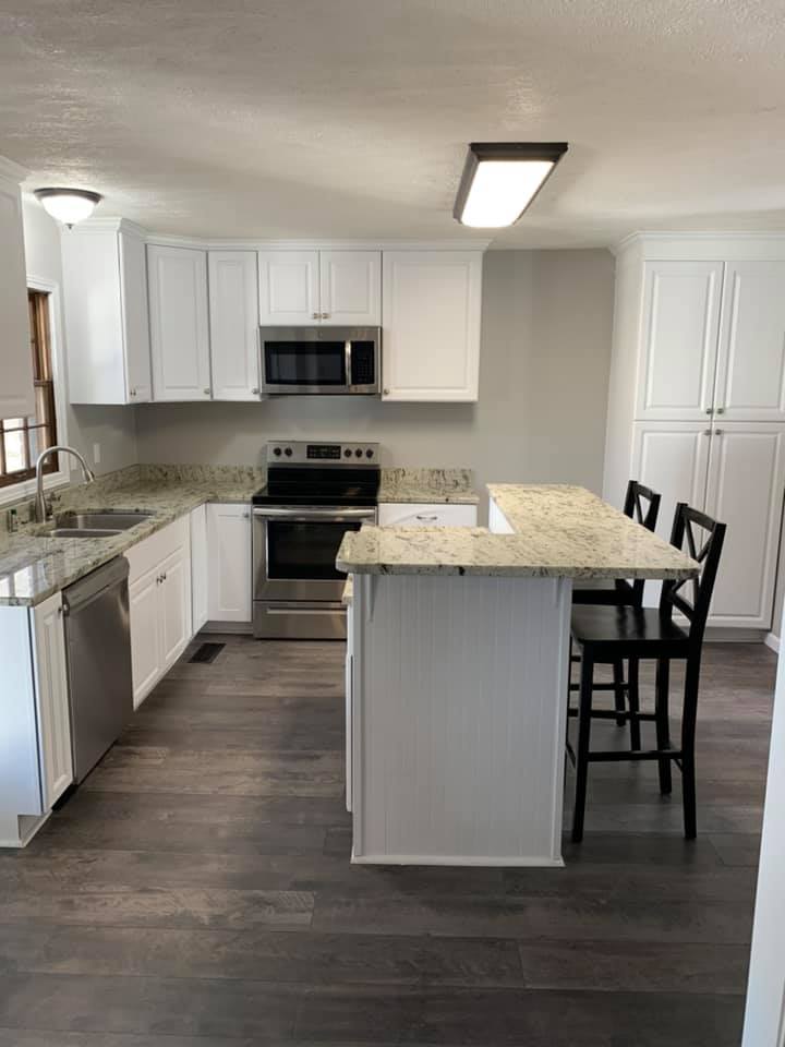 White and Gray Kitchen remodel