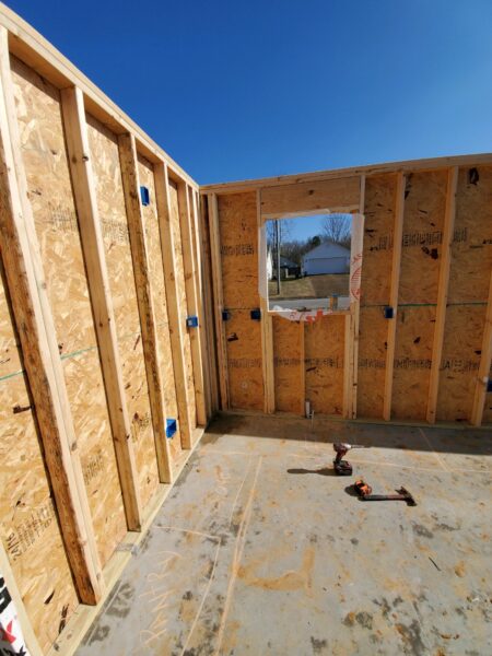 image of walls of home project under construction