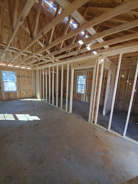 image of framing for home project under construction